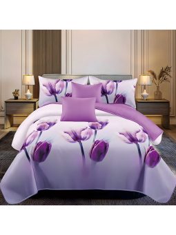 Lenjerii de pat finet cu elastic 6 piese