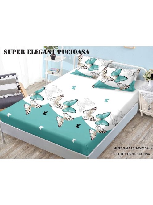 Husa cu elastic 3 piese 160x200 - Cod N-103