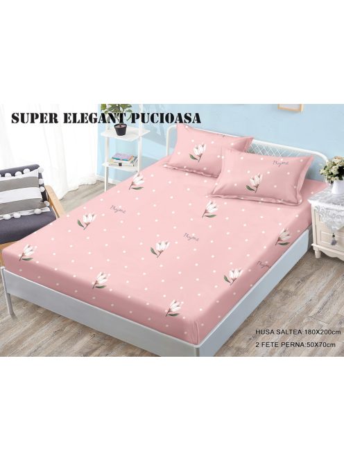 Husa cu elastic 3 piese 180x200 - Cod L-100