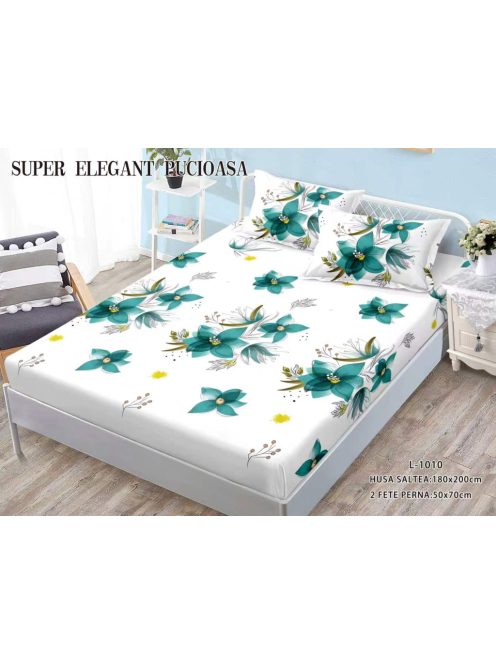 Husa cu elastic 3 piese 180x200 - Cod L-1010