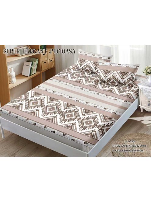 Husa cu elastic 3 piese 180x200 - Cod L-1053