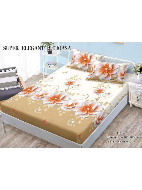 Husa cu elastic 3 piese 180x200 - Cod L-1062