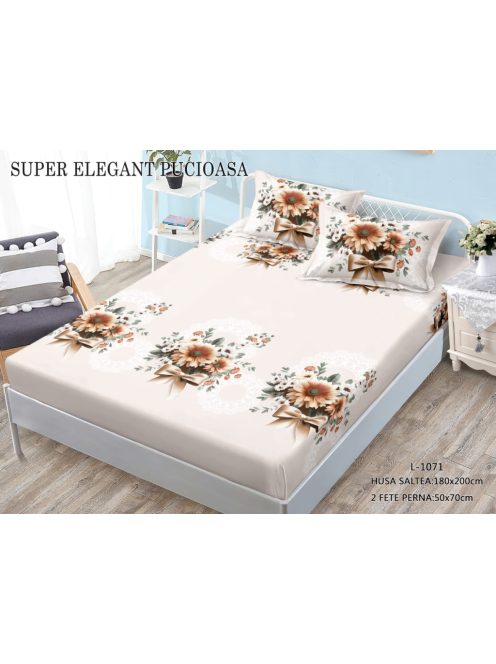 Husa cu elastic 3 piese 180x200 - Cod L-1071