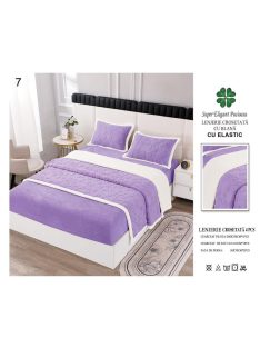   Lenjerie croșetată cu blană cu elastic 4 piese - Cod Cros7