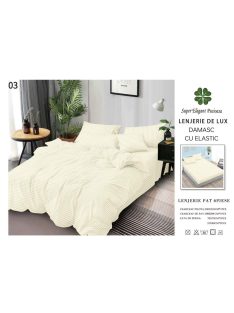 Lenjerie de lux damasc cu elastic 6 piese - Cod DAU-03