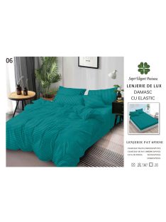 Lenjerie de lux damasc cu elastic 6 piese - Cod DAU-06