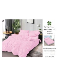 Lenjerie de lux damasc cu elastic 6 piese - Cod DAU-08