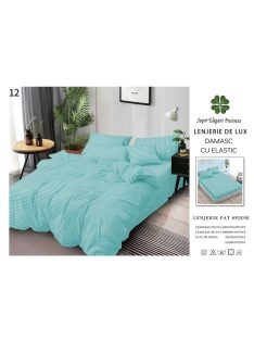 Lenjerie de lux damasc cu elastic 6 piese - Cod DAU-12