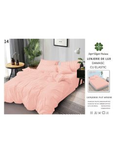 Lenjerie de lux damasc cu elastic 6 piese - Cod DAU-14