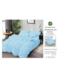 Lenjerie de lux damasc cu elastic 6 piese - Cod DAU-16