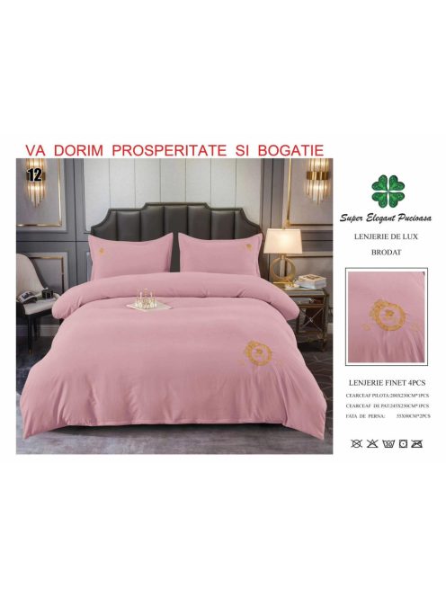 Lenjerie de lux brodat 4 piese - Cod Brodat12