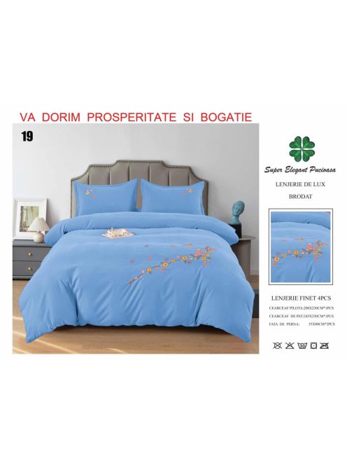 Lenjerie de lux brodat 4 piese - Cod Brodat19