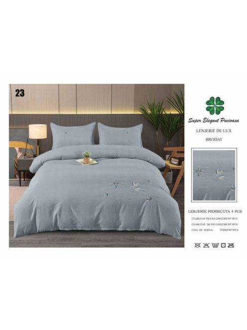 Lenjerie de lux brodat 4 piese - Cod Brodat23