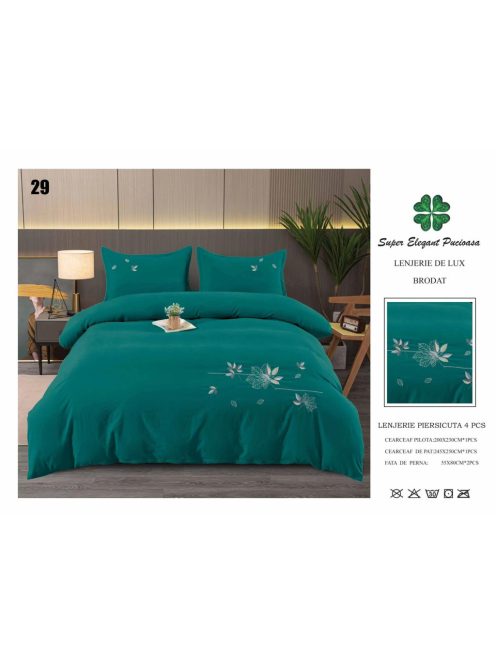 Lenjerie de lux brodat 4 piese - Cod Brodat29
