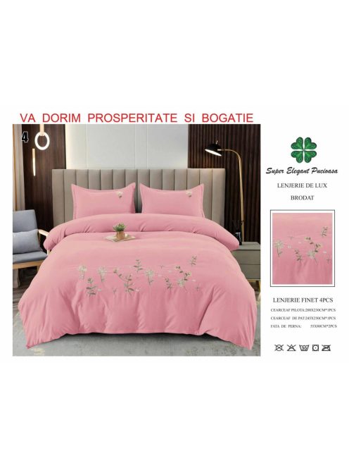 Lenjerie de lux brodat 4 piese - Cod Brodat4