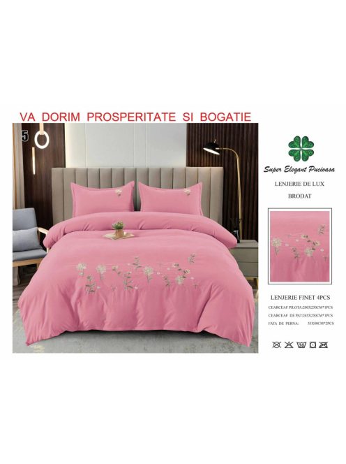 Lenjerie de lux brodat 4 piese - Cod Brodat5