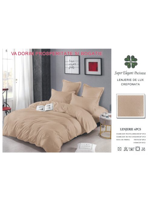 Lenjerie de lux creponata 6 piese - Cod Crep 5