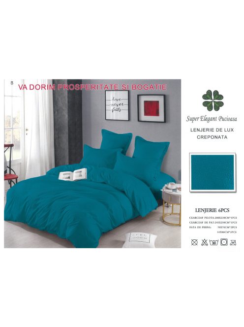 Lenjerie de lux creponata 6 piese - Cod Crep 8