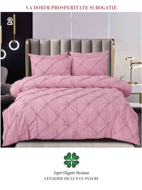 Lenjerie de lux cu pliuri 6 piese - Cod Pliuri 2