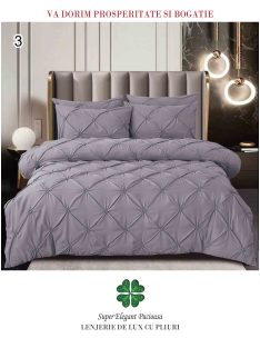 Lenjerie de lux cu pliuri 6 piese - Cod Pliuri 3