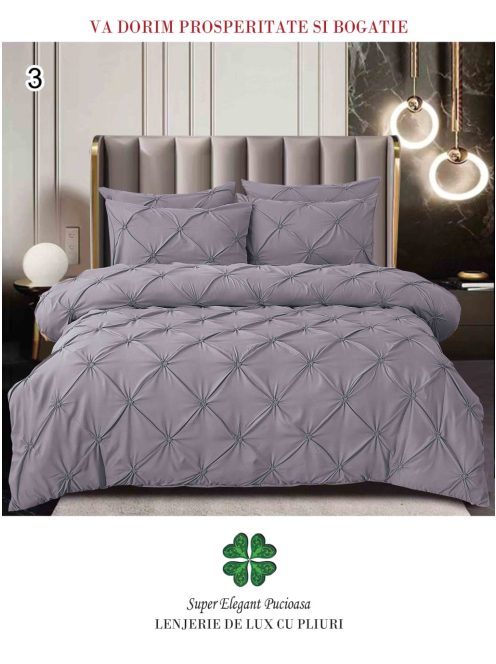 Lenjerie de lux cu pliuri 6 piese - Cod Pliuri 3