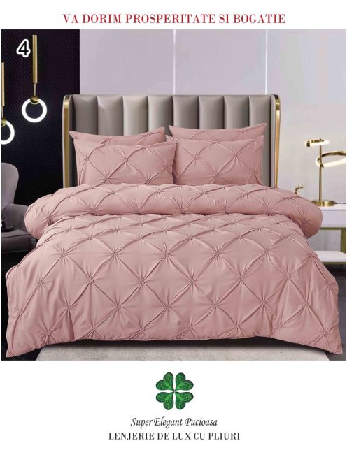Lenjerie de lux cu pliuri 6 piese - Cod Pliuri 4