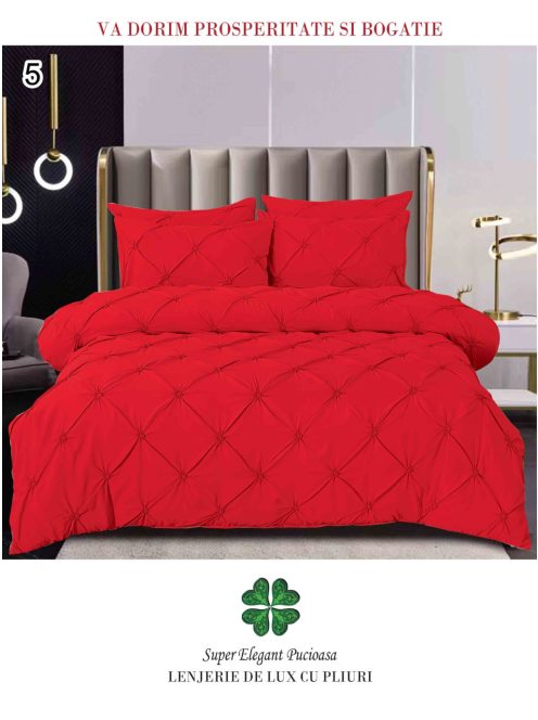 Lenjerie de lux cu pliuri 6 piese - Cod Pliuri 5