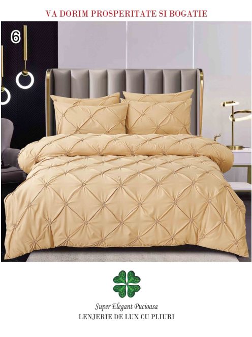 Lenjerie de lux cu pliuri 6 piese - Cod Pliuri 6