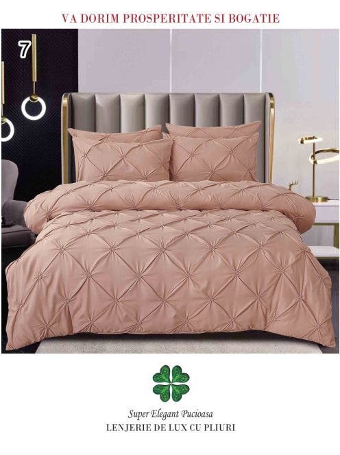 Lenjerie de lux cu pliuri 6 piese - Cod Pliuri 7