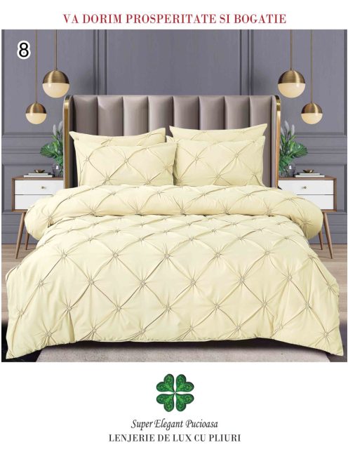 Lenjerie de lux cu pliuri 6 piese - Cod Pliuri 8