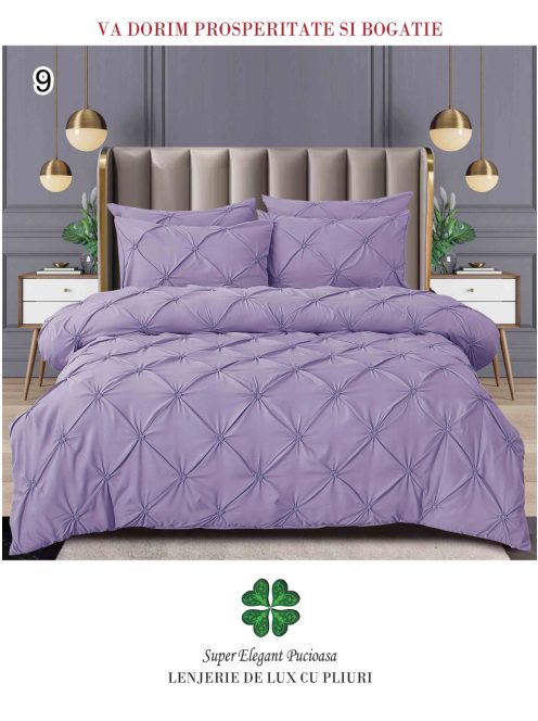 Lenjerie de lux cu pliuri 6 piese - Cod Pliuri 9