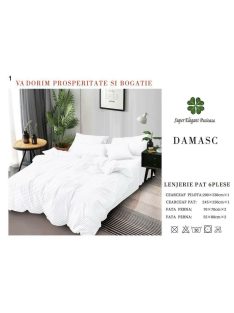 Lenjerie de lux damasc 6 piese - Cod DA-1