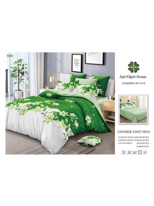 Lenjerie de pat finet 6 piese - Cod 1030