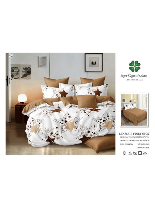 Lenjerie de pat finet 6 piese - Cod 17
