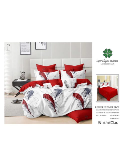 Lenjerie de pat finet 6 piese - Cod 19