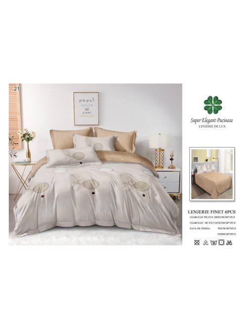 Lenjerie de pat finet 6 piese - Cod 21