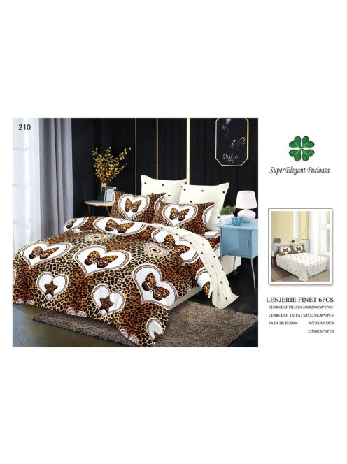 Lenjerie de pat finet 6 piese - Cod 210