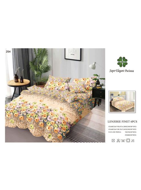 Lenjerie de pat finet 6 piese - Cod 254
