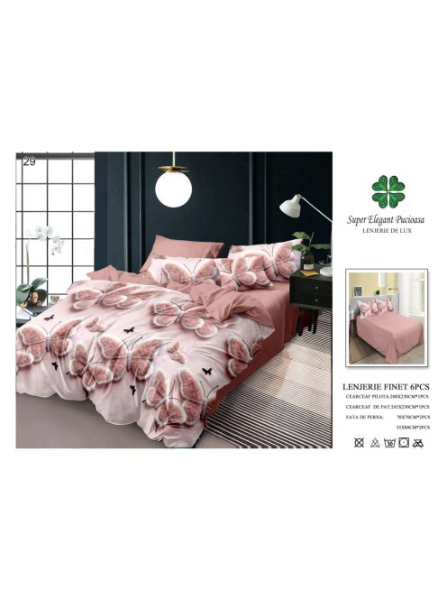 Lenjerie de pat finet 6 piese - Cod 29