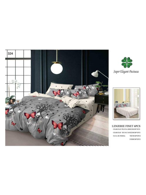 Lenjerie de pat finet 6 piese - Cod 324