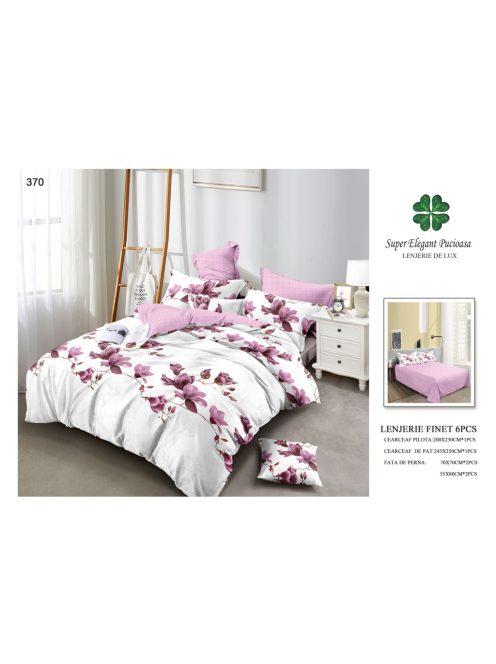Lenjerie de pat finet 6 piese - Cod 370