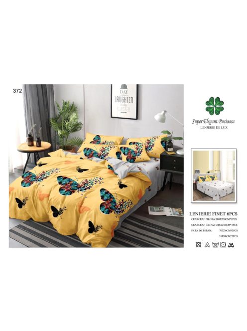 Lenjerie de pat finet 6 piese - Cod 372