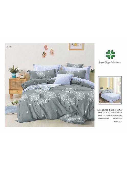 Lenjerie de pat finet 6 piese - Cod 414