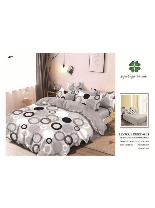 Lenjerie de pat finet 6 piese - Cod 421