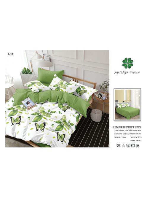 Lenjerie de pat finet 6 piese - Cod 453