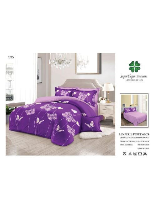 Lenjerie de pat finet 6 piese - Cod 535