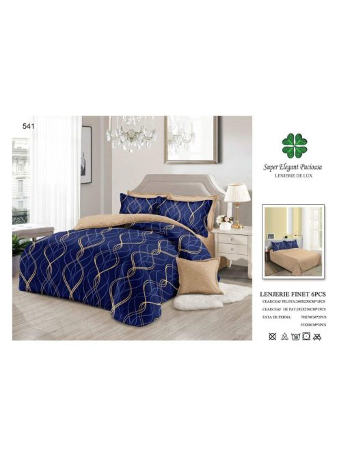 Lenjerie de pat finet 6 piese - Cod 541