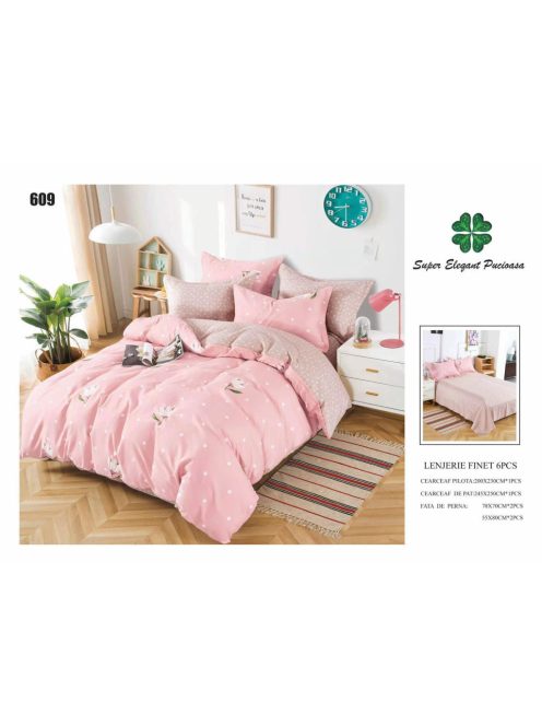 Lenjerie de pat finet 6 piese - Cod 609