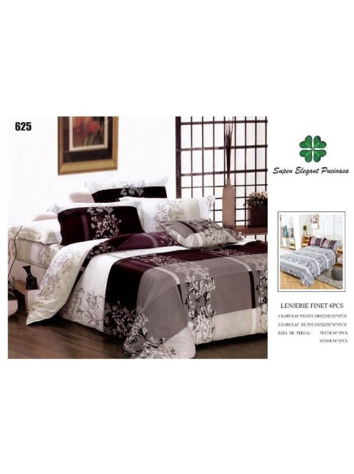 Lenjerie de pat finet 6 piese - Cod 625