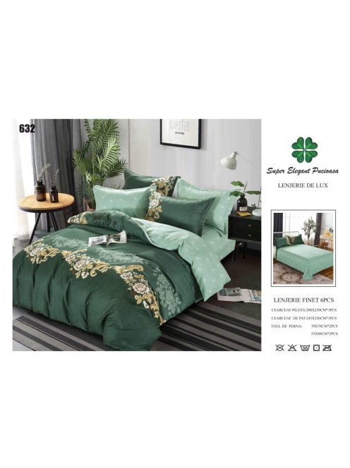 Lenjerie de pat finet 6 piese - Cod 632